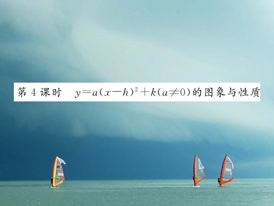 春九年级数学下册 第1章 二次函数 1.2 二次函数的图象与性质（第4课时）作业 （新版）湘教版-（新版）湘教版初中九年级下册数学_第1页