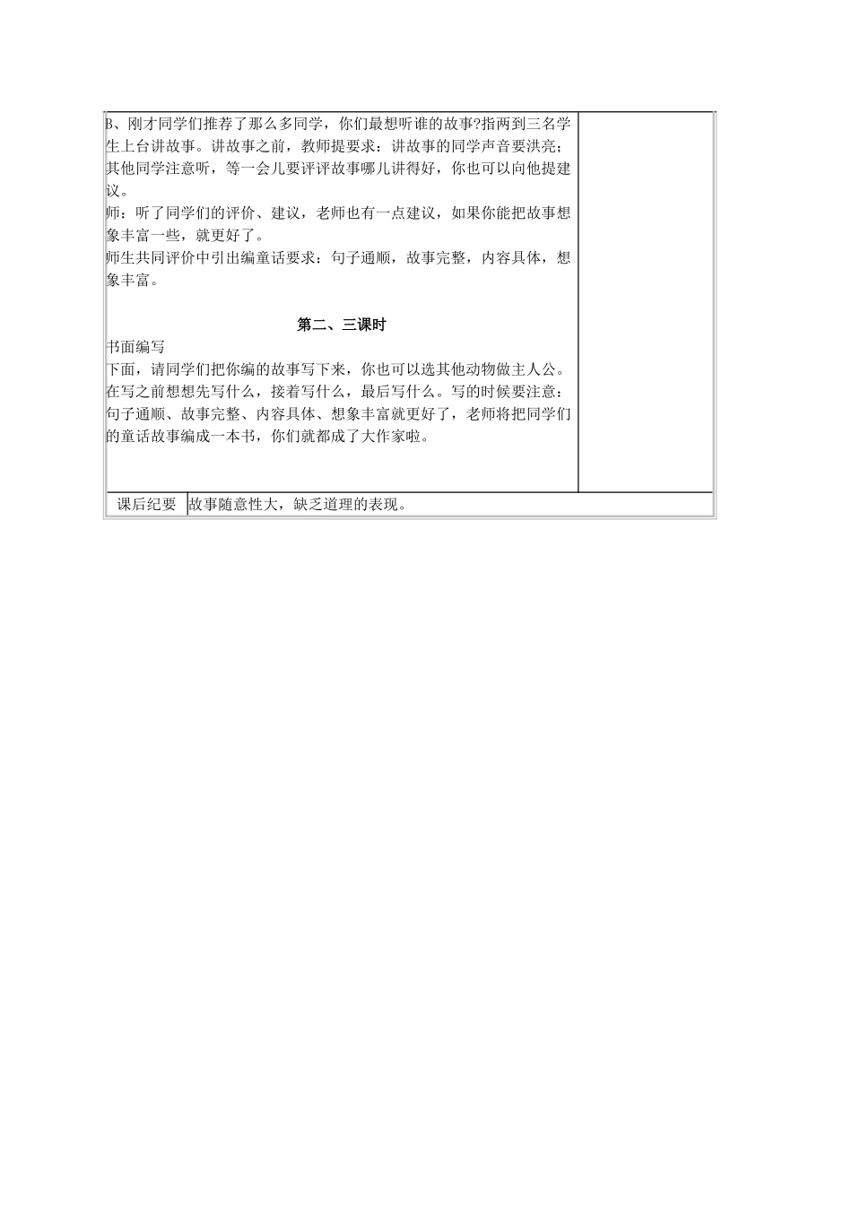 七年级语文下册 第六单元 作文教学设计：编写寓言 语文版教材-语文版教材初中七年级下册语文教学设计_第2页