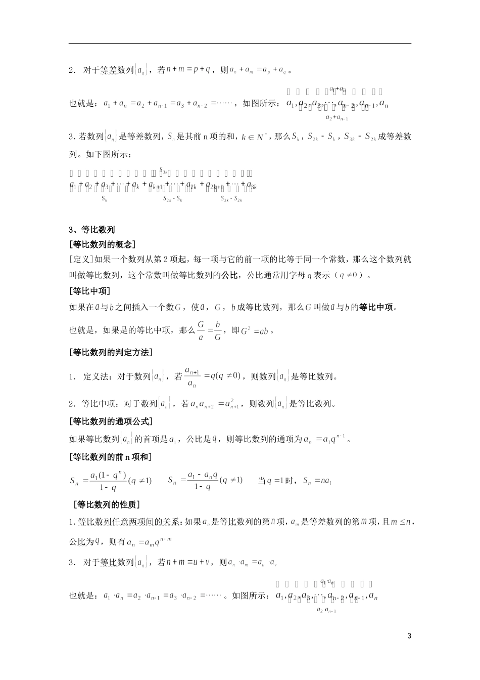 安徽工业大学附属中学高中数学 数列复习小结教案 新人教A版必修5_第3页