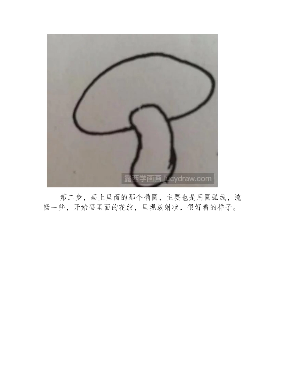 教你怎么画蘑菇儿童画教程_第2页