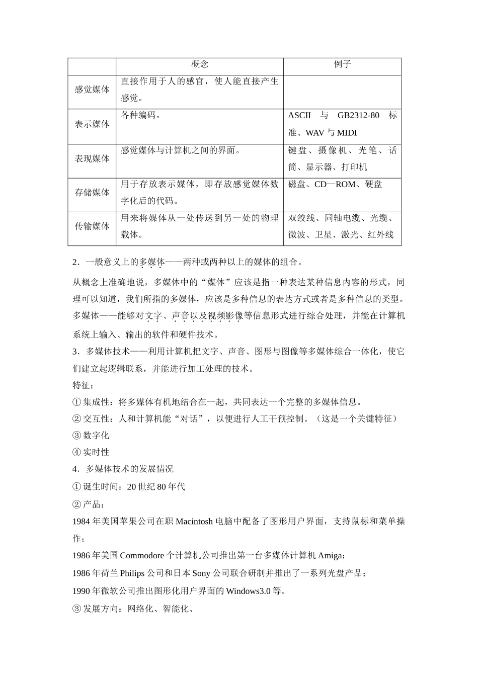 多媒体技术的发展与应用（第一课时）_第2页