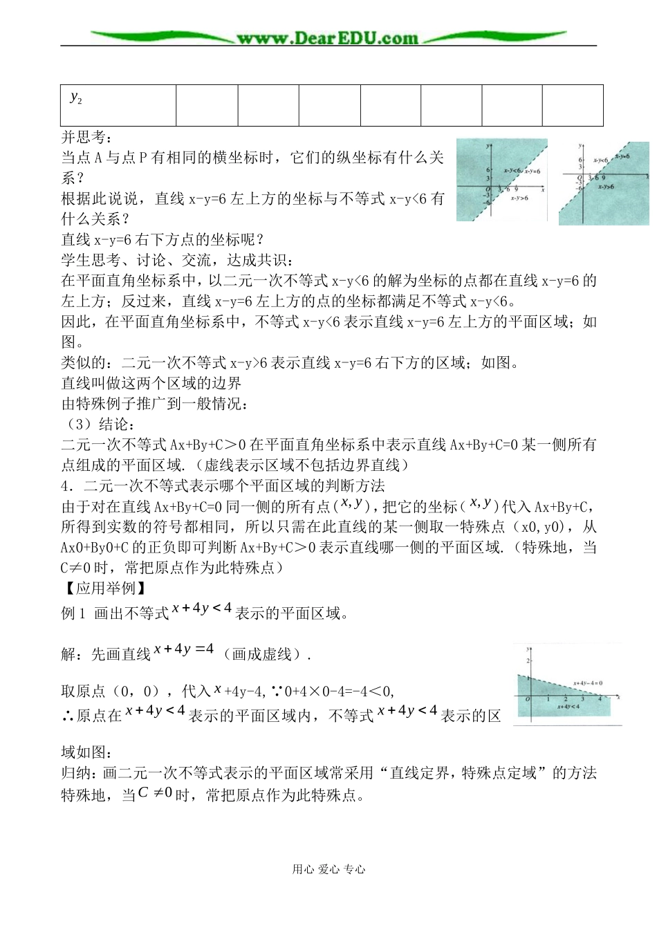 北师大版高中数学必修5二元一次不等式（组）与平面区域1_第3页