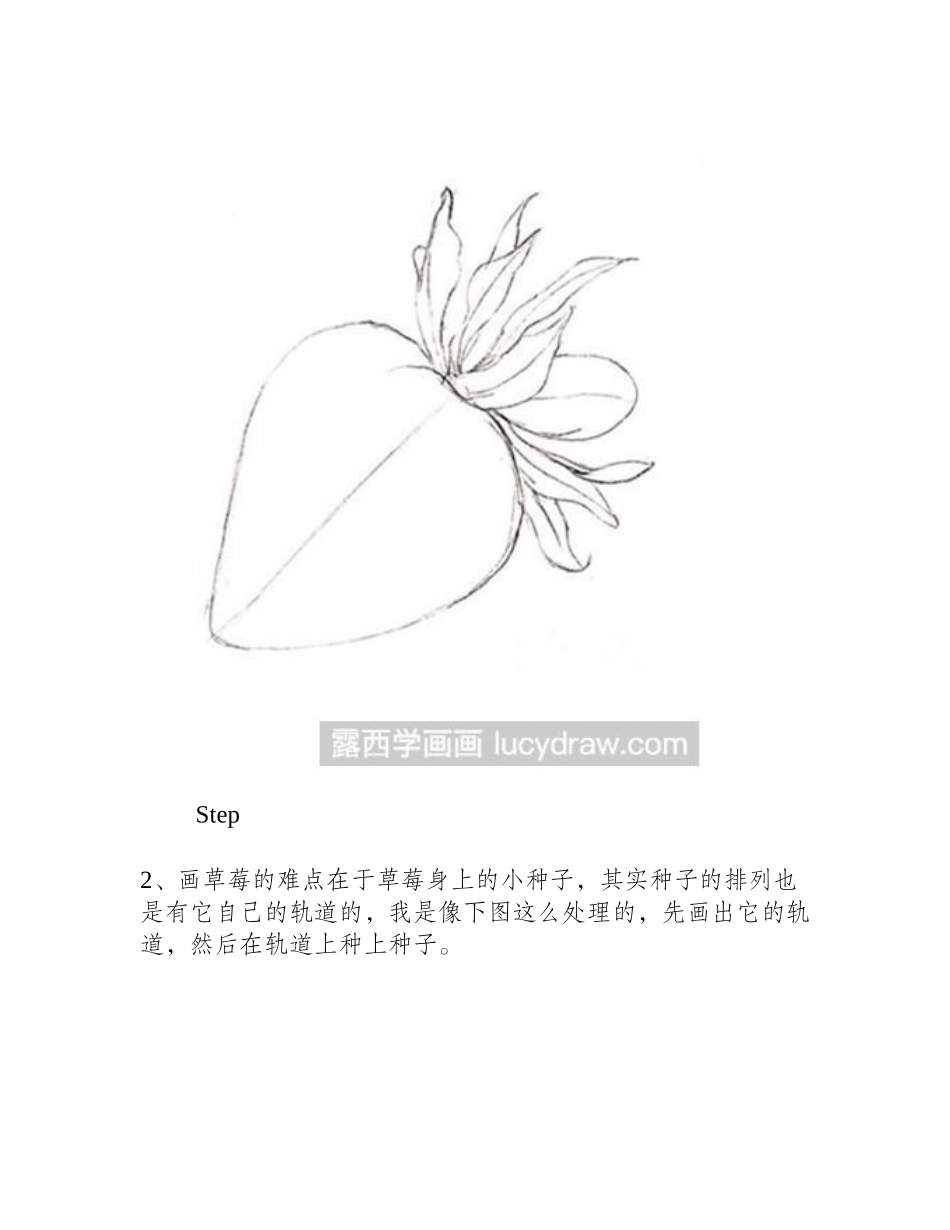 画草莓的步骤钢笔画教程_第2页