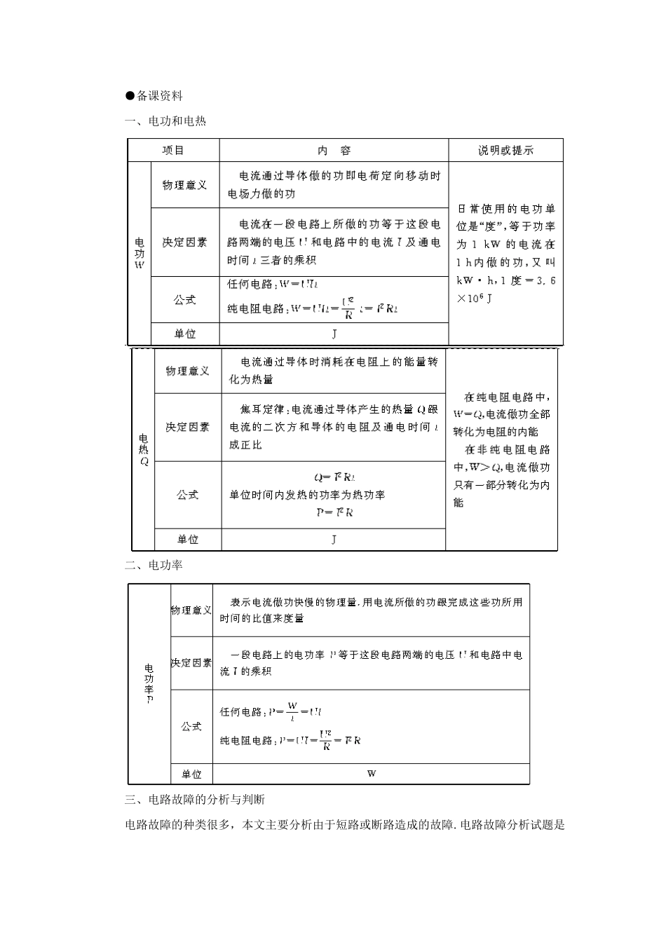【精品】高二物理 （人教大纲版）第二册 第十四章 恒定电流   五、电功和电功率(备课资料)_第1页