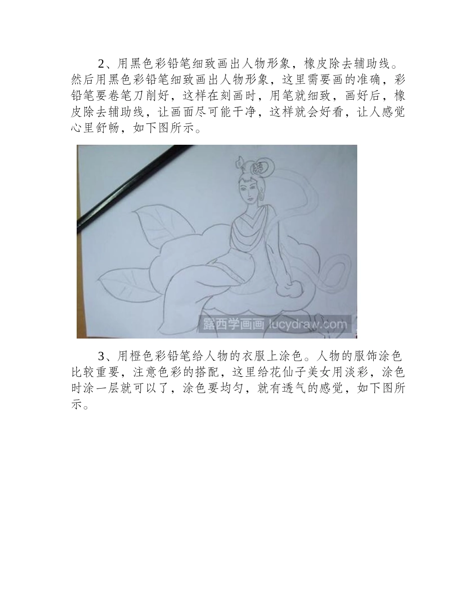 教你画花仙子儿童画教程_第2页