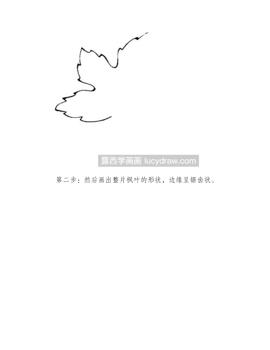 简单的枫叶怎么画_简笔画教程_第2页