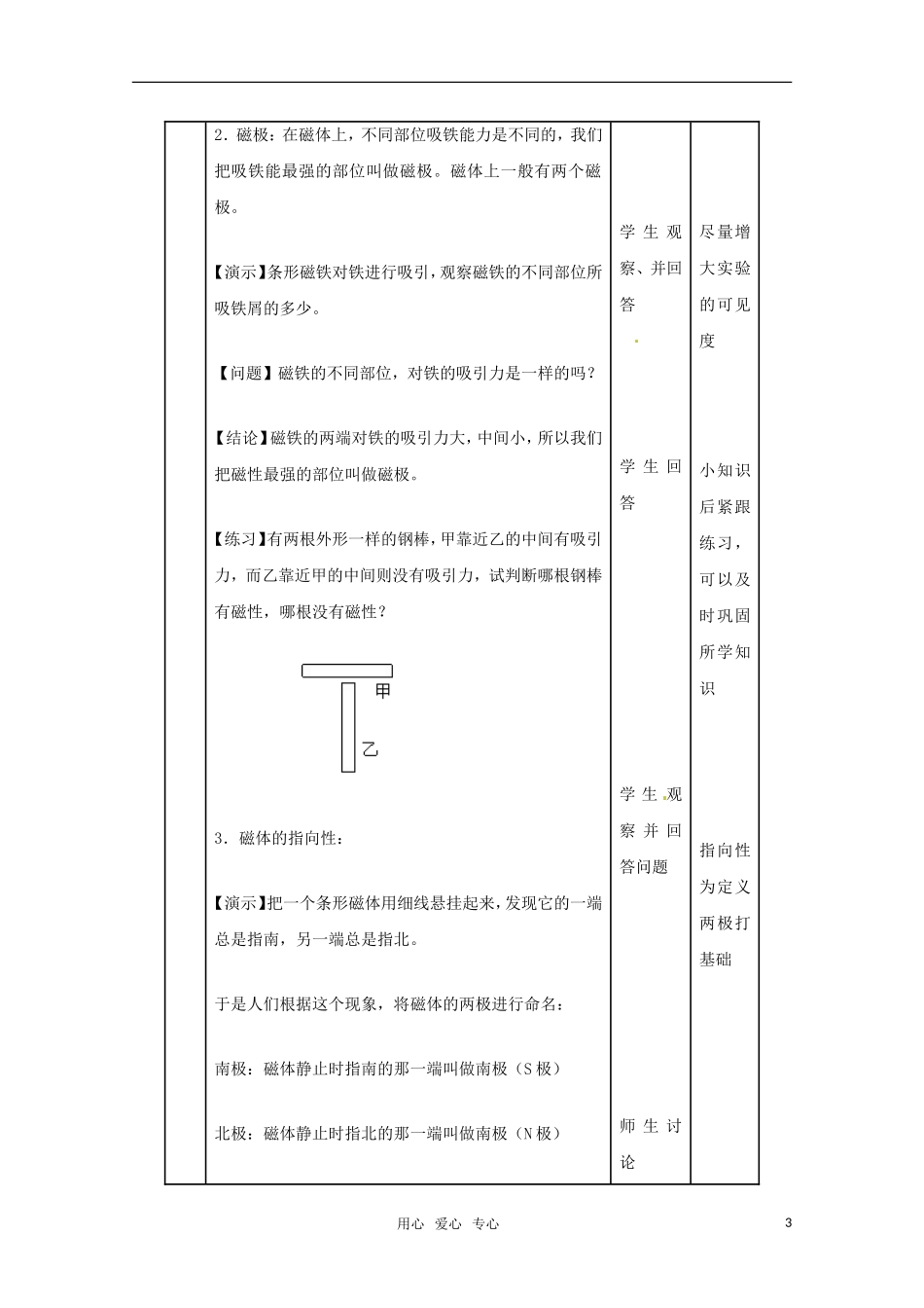 高中物理 5.1磁与人类文明教案 沪科版选修3-1_第3页