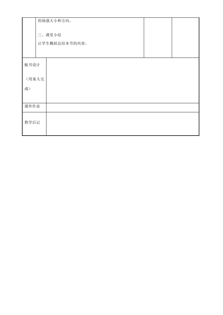 高中物理 1.3 电场强度教案1 苏教版选修3-1-苏教版高二选修3-1物理教案_第3页