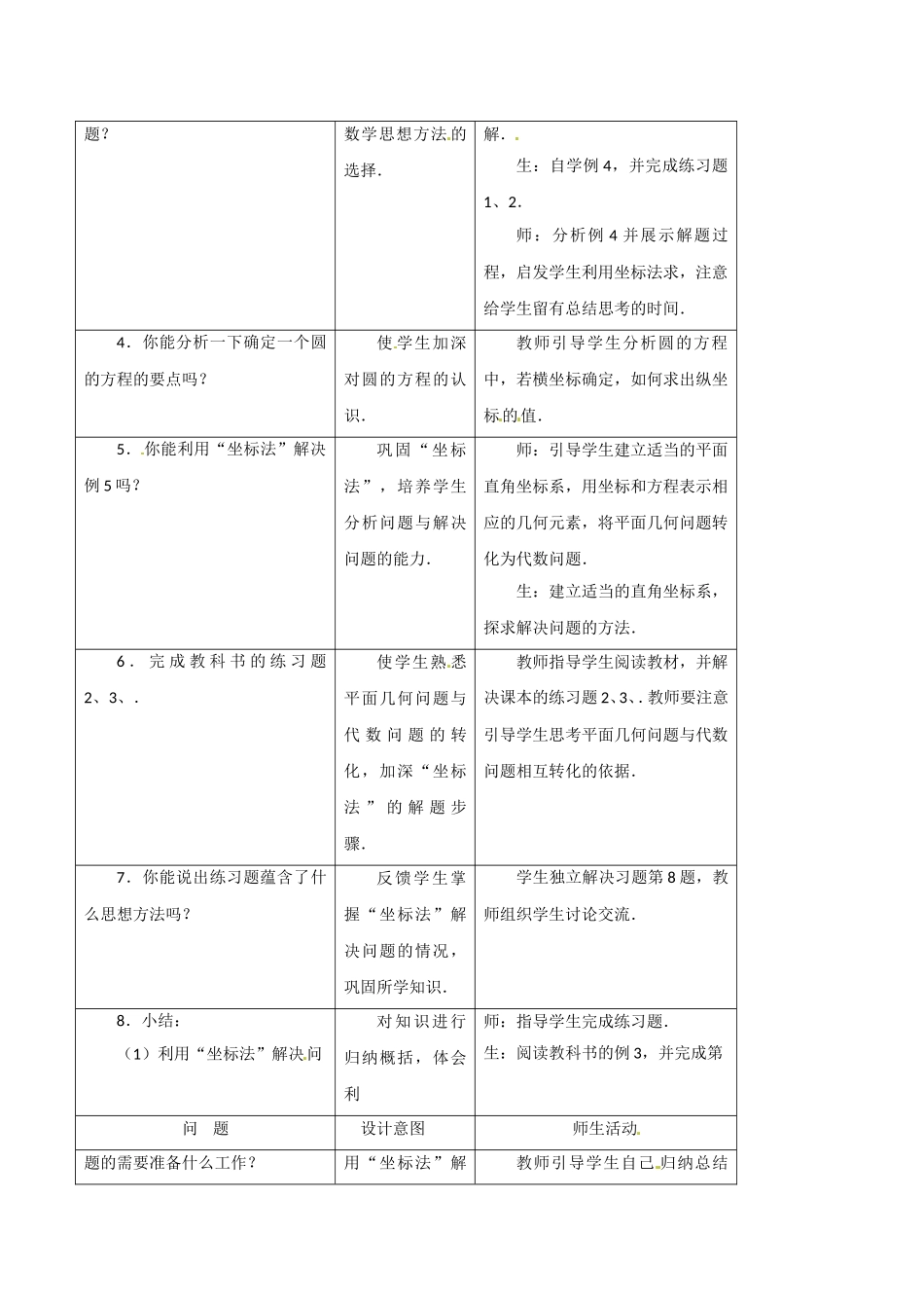 高中数学：7.3《直线与圆方程的应用》教案湘教版必修3_第2页