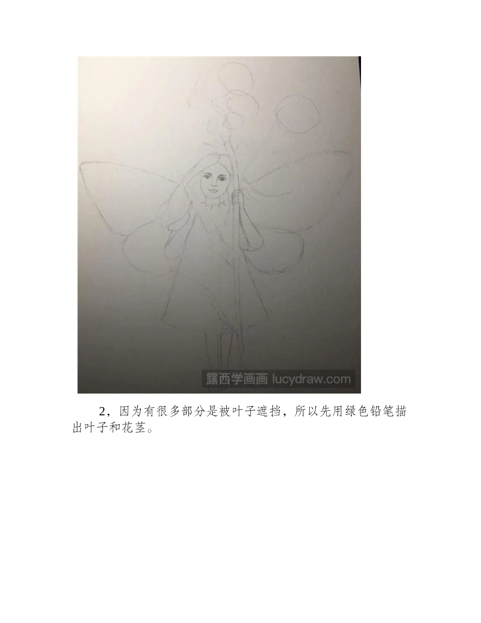 花仙子彩铅画教程彩铅画教程_第2页