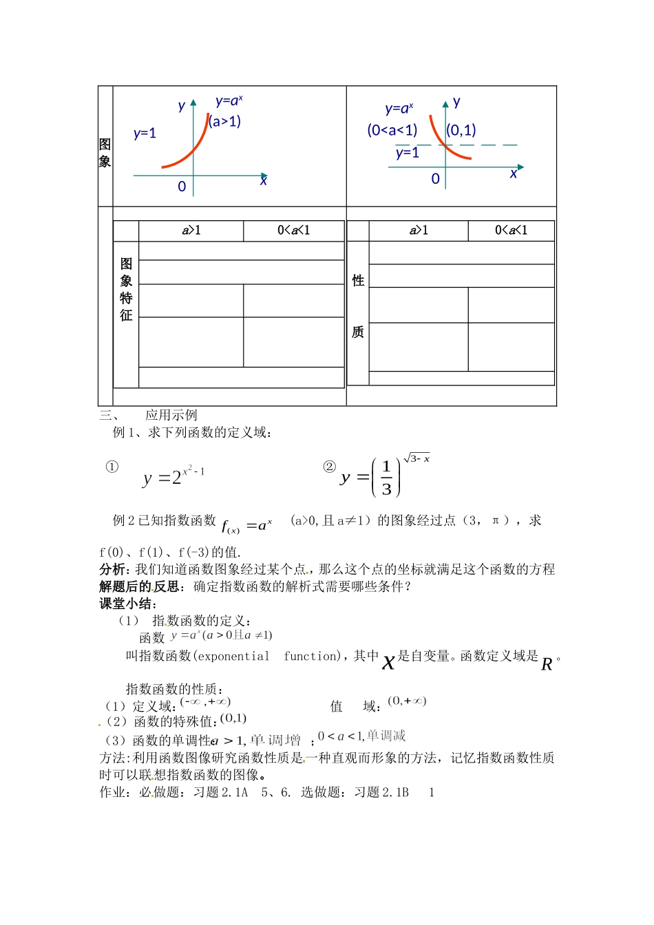 高中数学：2.2《指数函数》教案苏教版必修1_第3页