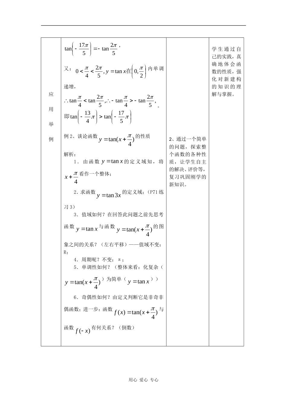 高中数学：1.3.3 已知三角函数值求角 二 教案 新人教B版必修4_第2页