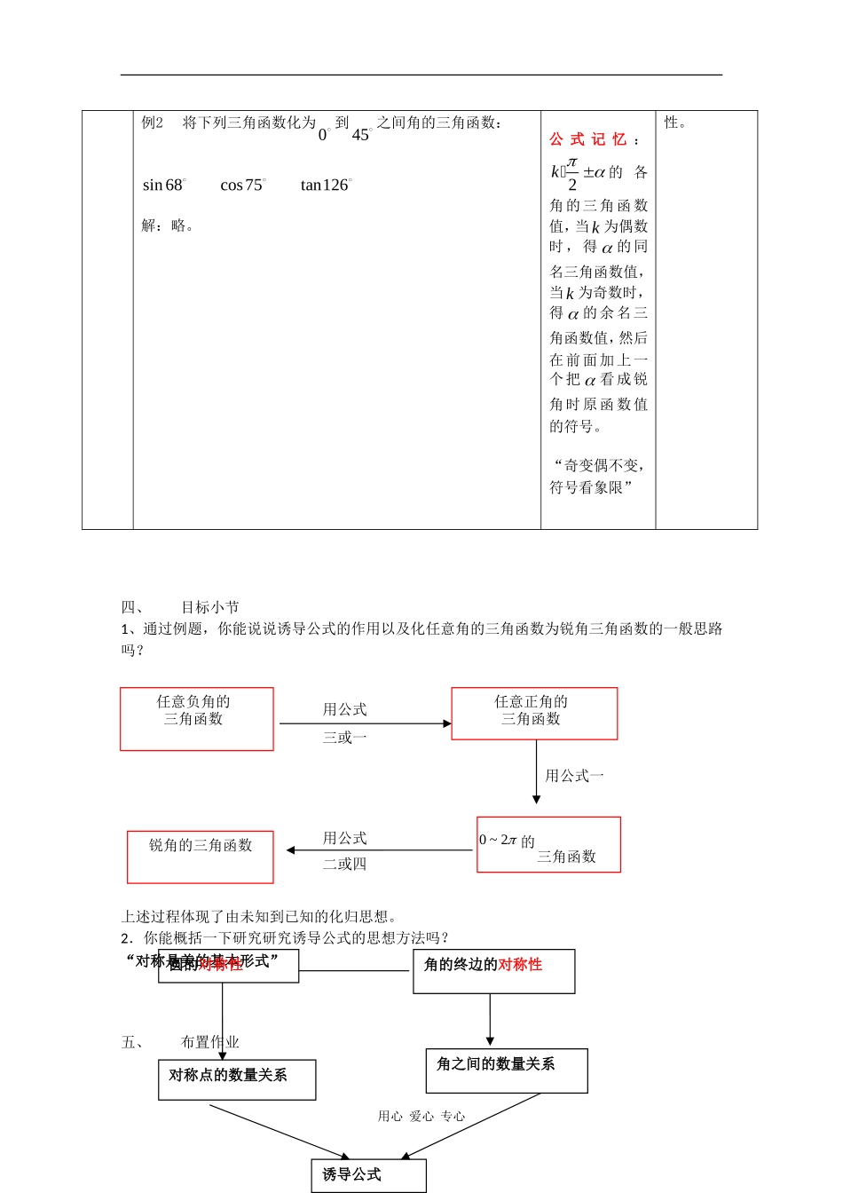 高中数学：1.2.4  诱导公式 教案3 新人教B版必修4_第3页
