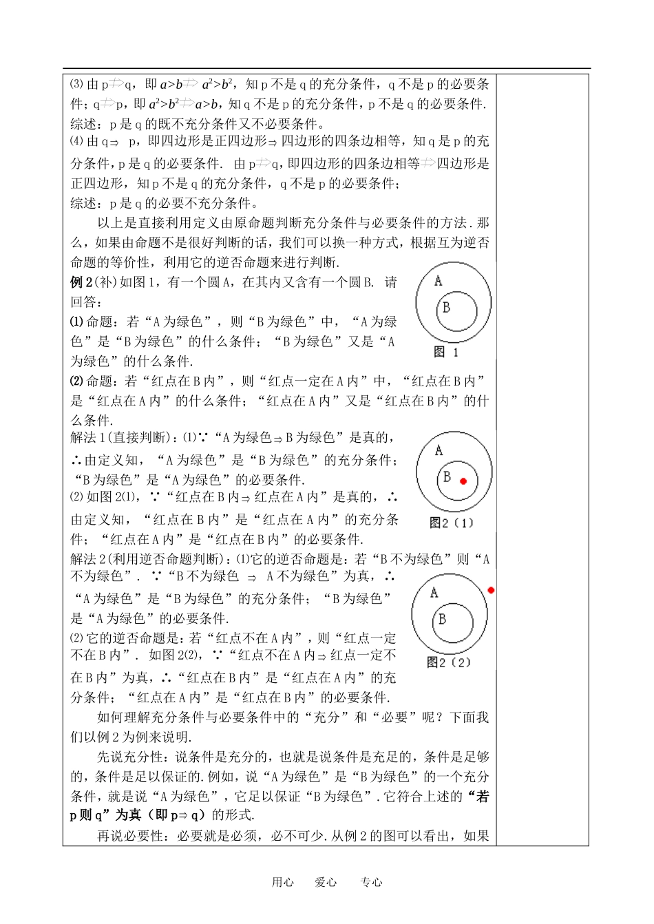 高中数学：1.1 命题及其关系2-充分条件与必要条件 教案 苏教版选修2-1_第3页