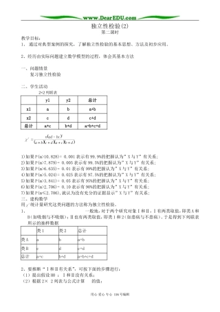 高中数学选修2-3独立性检验(2)