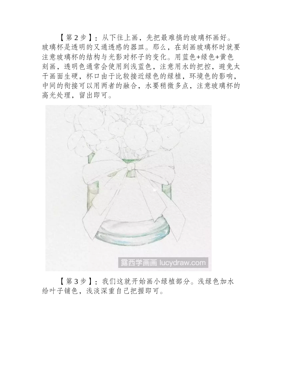 简单水彩教程：绿植画法水彩画教程_第2页
