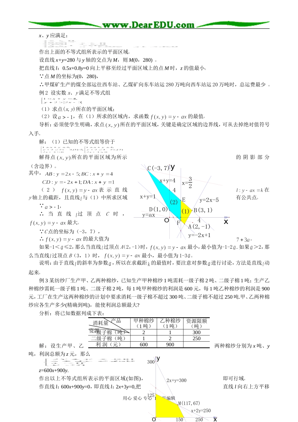 高中数学第二册(上)线性规划的实际应用_第2页