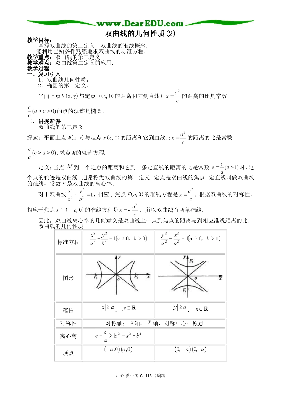 高中数学第二册(上)双曲线的几何性质(2)_第1页