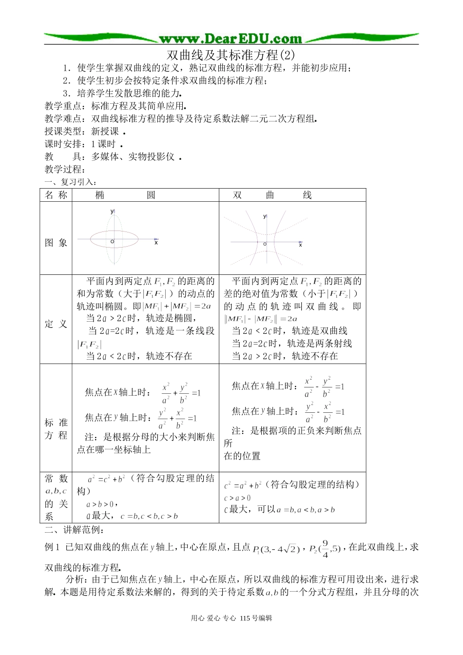 高中数学第二册(上)双曲线及其标准方程(2)_第1页