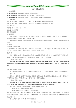 高中数学第一册(上)两个基本原理