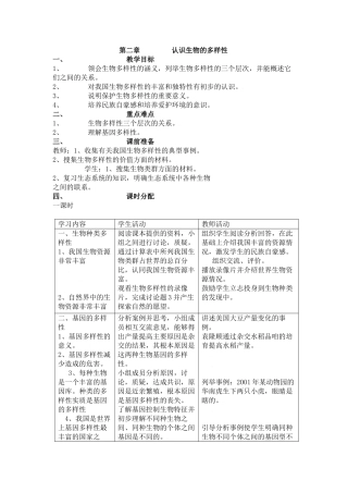 第二章     认识生物的多样性