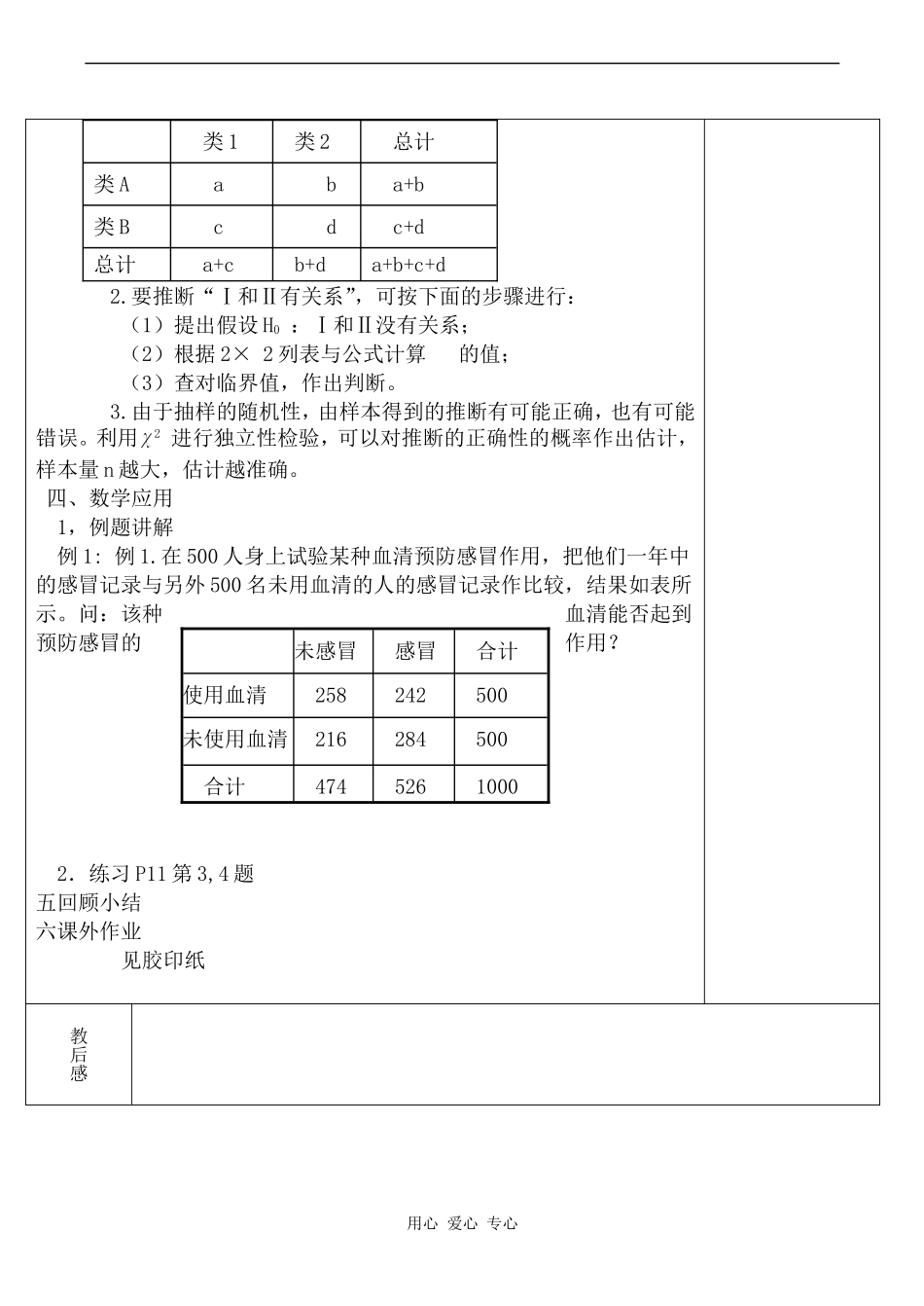 高中数学独立性检验2人教版选修1-2_第2页