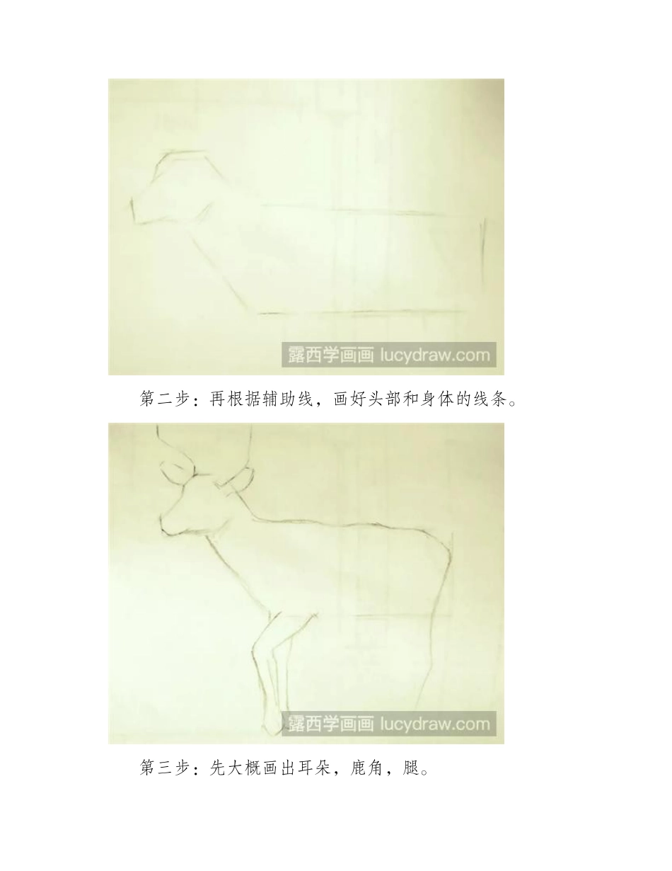 活泼的小鹿怎么画_儿童画鹿的步骤有哪些_儿童画教程_第2页