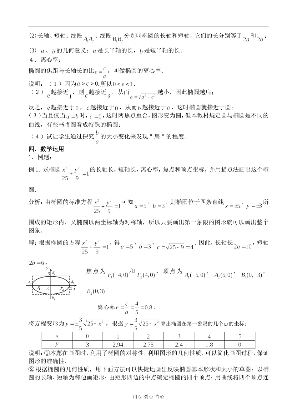 高中数学椭圆的几何性质（1）苏教版选修1-1_第2页