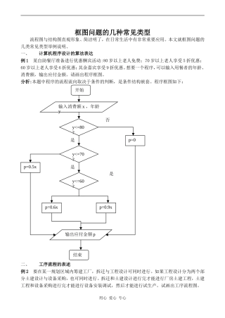 高中数学框图问题的几种常见类型人教版选修1-2
