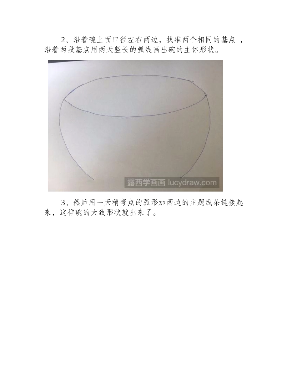 简笔画教程：饭碗的简笔画法简笔画教程_第2页