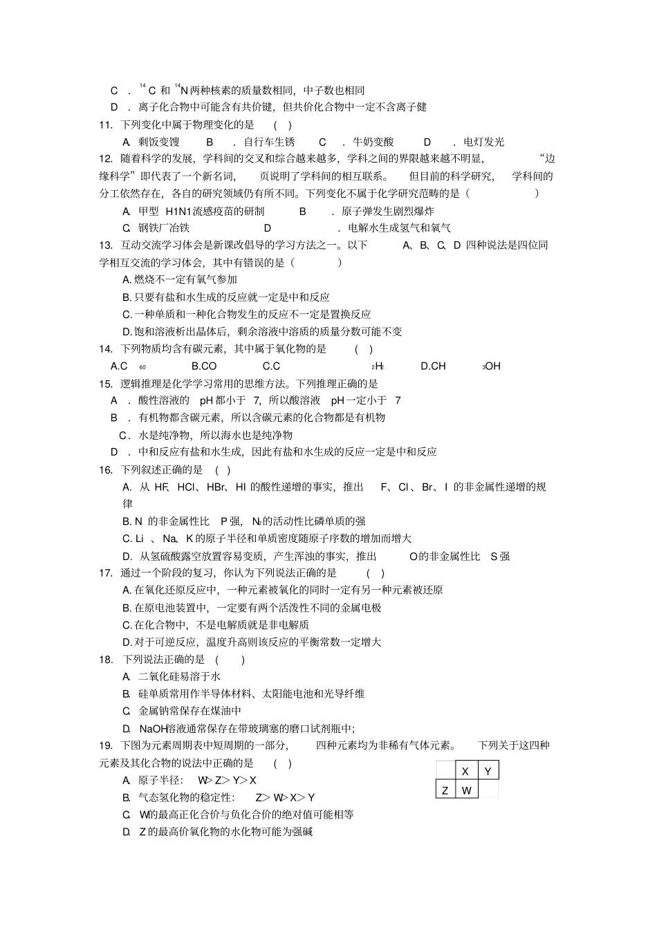 2010年高考江苏卷化学_第2页