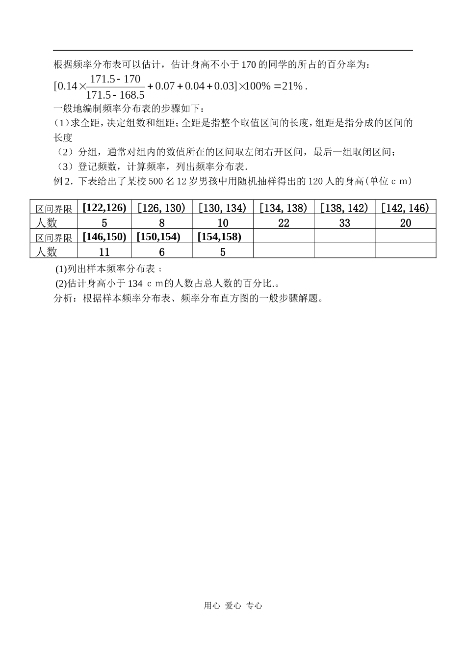 高中数学总体分布的估计、频率分布表_第3页