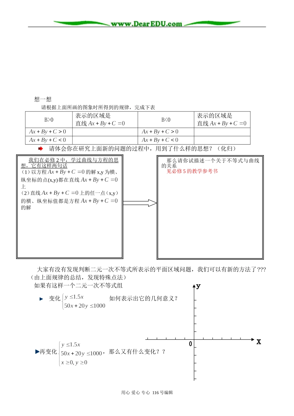 高中数学二元一次不等式(组)所表示的平面区域_第2页