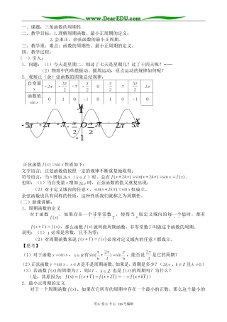 高中数学三角函数的周期性0