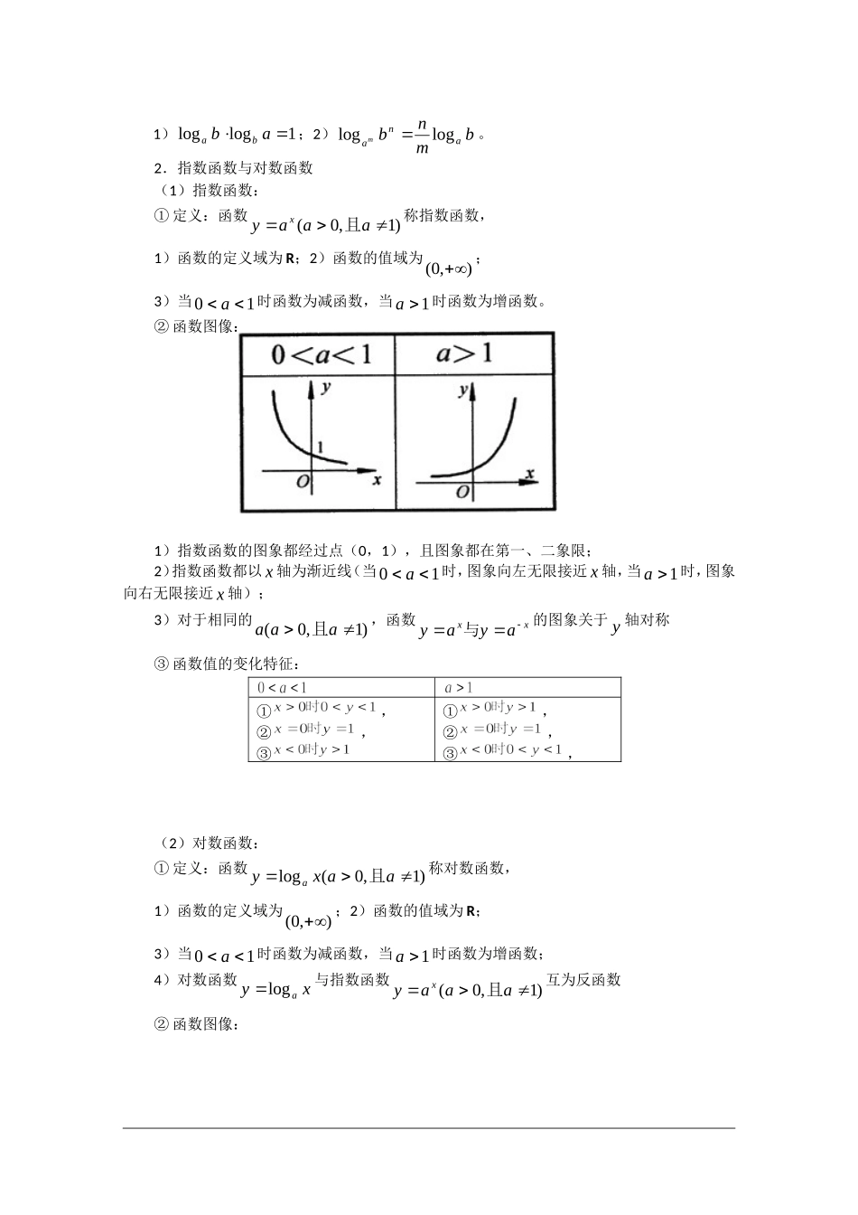 高中数学一轮复习专题：《基本初等函数》教案（新人教A版）_第3页