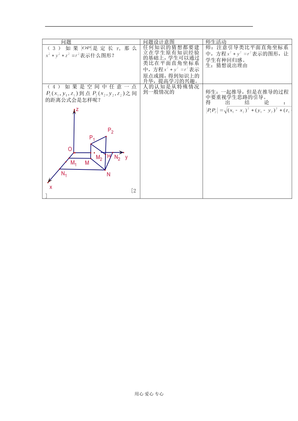 高中数学《空间直角坐标系》教案9 新人教A版必修2_第2页
