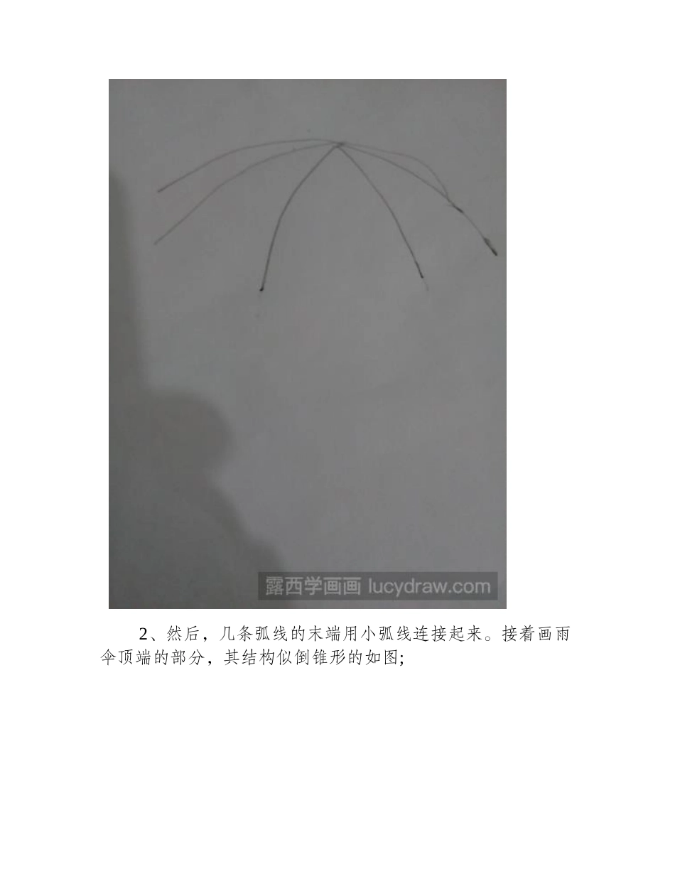 教你画一把漂亮的伞简笔画教程_第2页