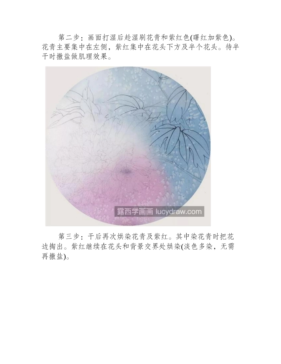 红霞映日牡丹怎么画_具体的工笔画法是什么_工笔画教程_第2页