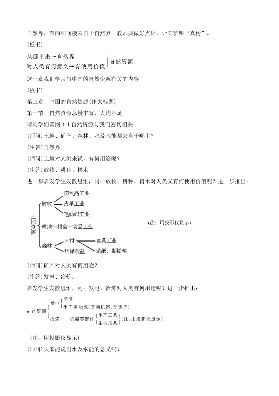 鲁教版七年级地理上册自然资源总量丰富 人均不足_第2页