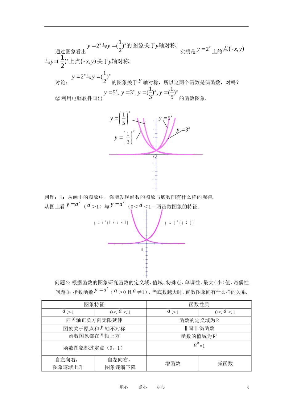 高中数学《指数函数及其性质》教案23 苏教版必修1_第3页