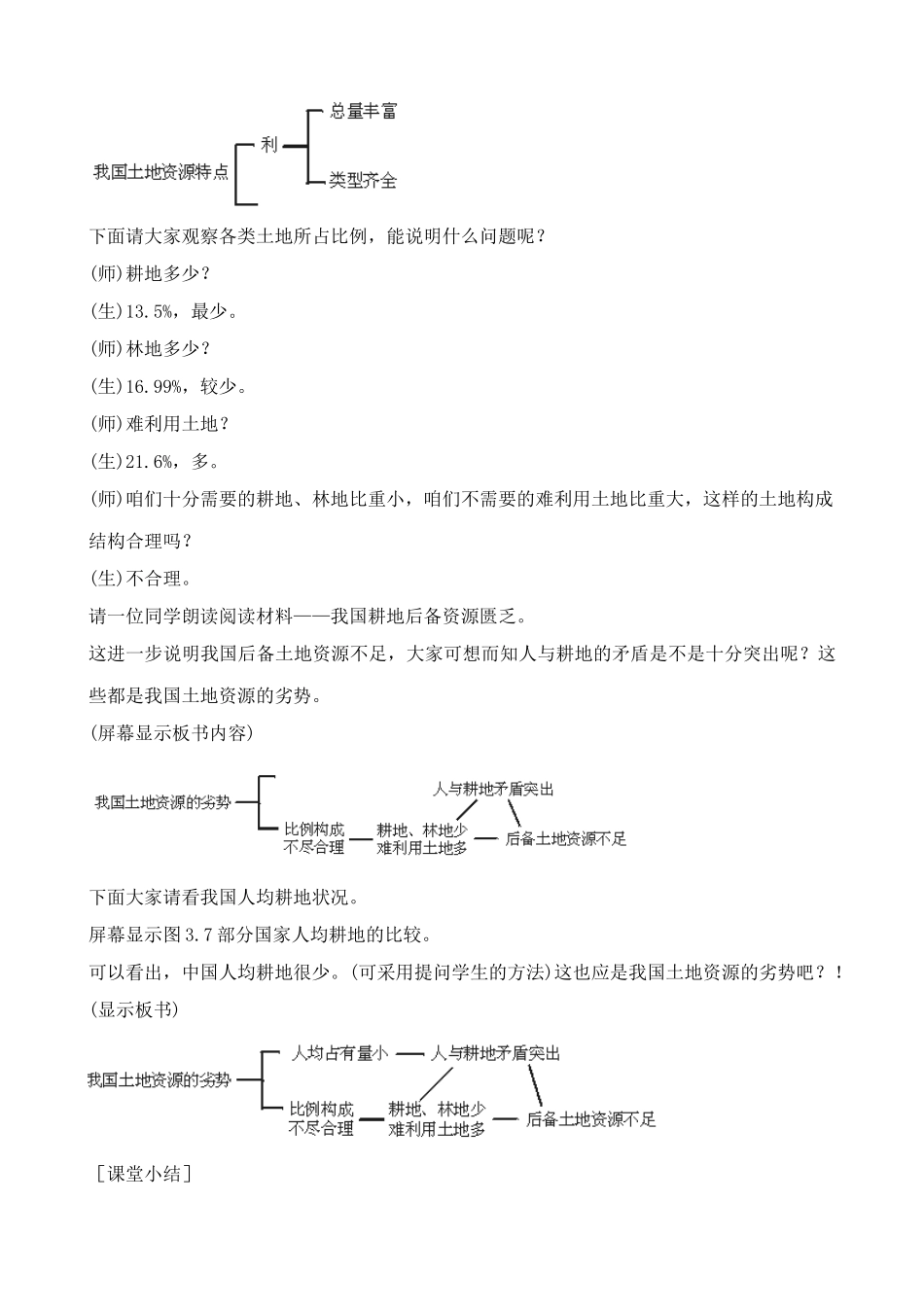 鲁教版七年级地理上册土地资源(1)_第3页