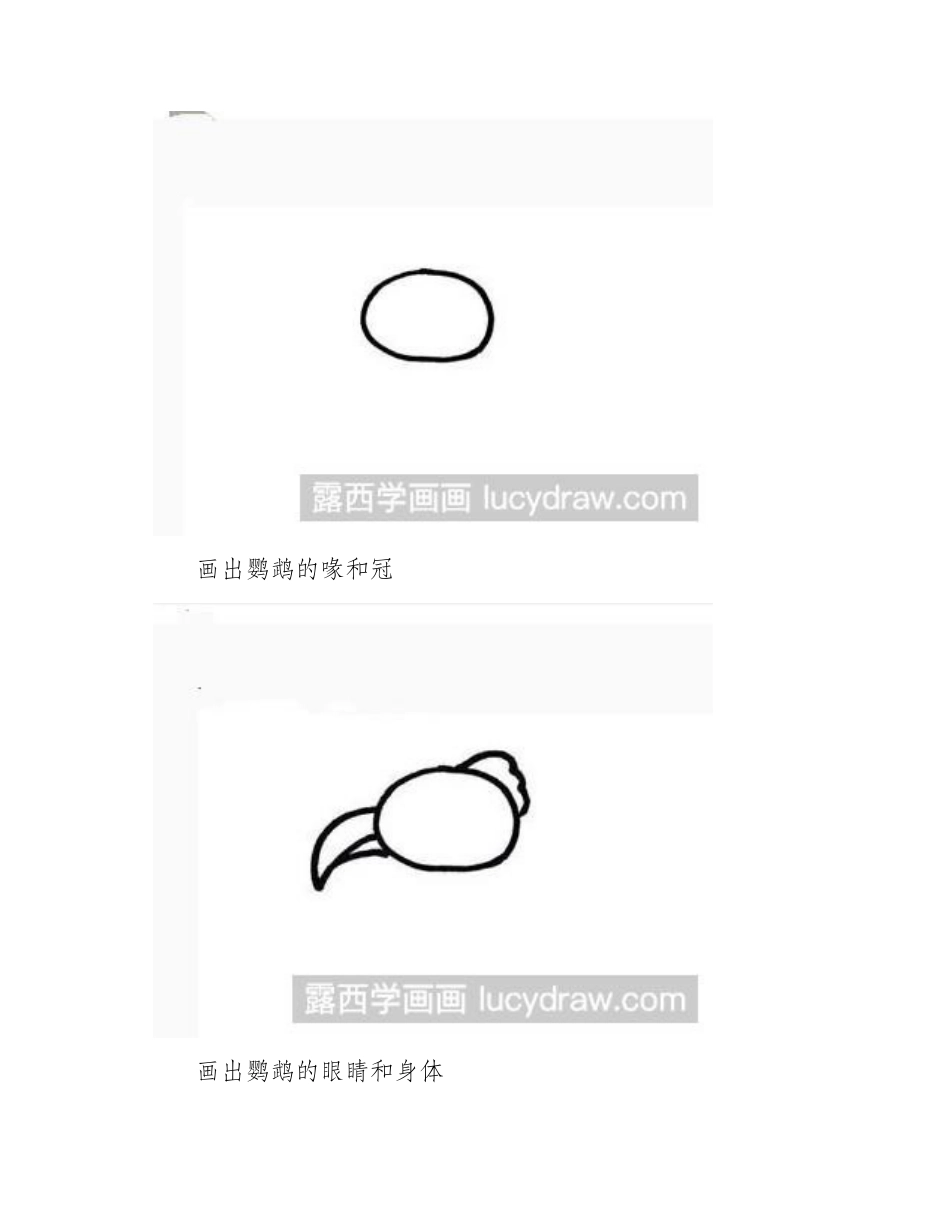 简笔画教程：教你画会说话的鹦鹉简笔画教程_第2页