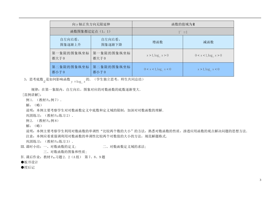 高中数学《对数函数》教案24 新人教A版必修1_第3页