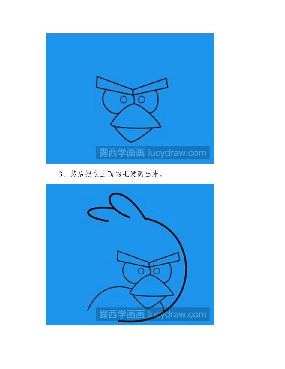 简笔画教程怎么画愤怒的小鸟简笔画教程_第2页