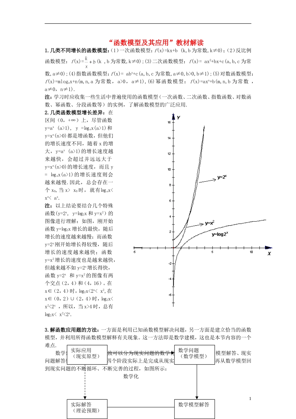 高中数学《函数模型及其应用》教案8 新人教A版必修1_第1页
