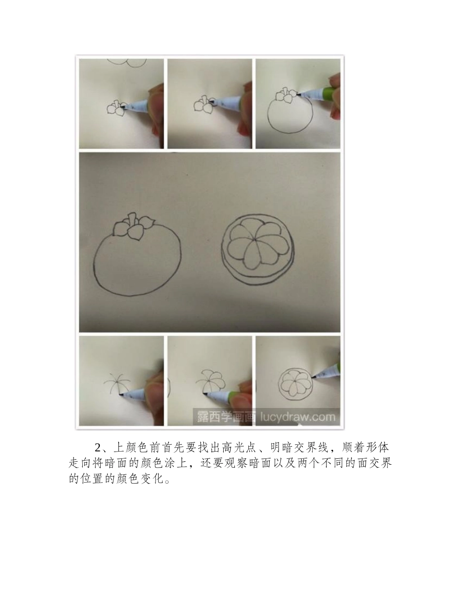 教你画山竹和香蕉彩铅画教程_第2页
