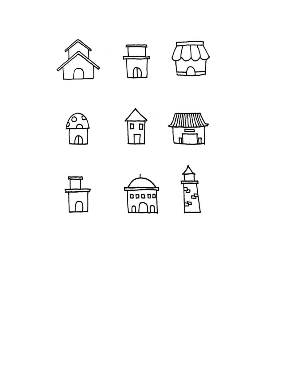 简笔画房子图片大全：小房子简笔画简笔画作品5_第2页