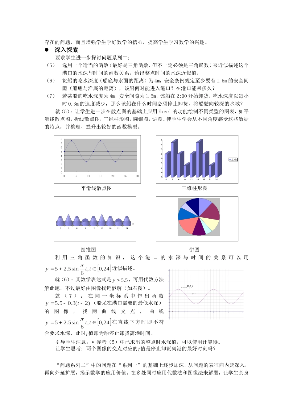 高中数学1.6　三角函数模型的简单应用　教案2人教版必修4_第3页