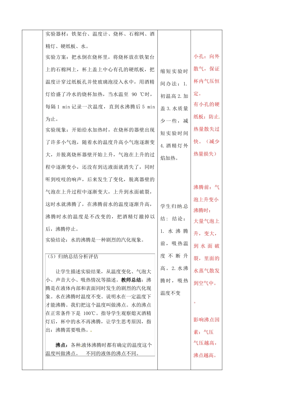 辽宁省大连市第七十六中学八年级物理上册 4.3 汽化和液化教案 新人教版_第2页