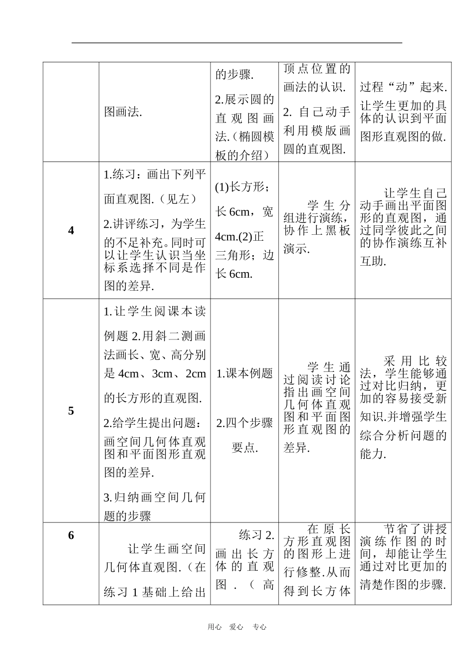 高中数学1.2　空间几何体的直观图　教案1人教版必修2_第3页